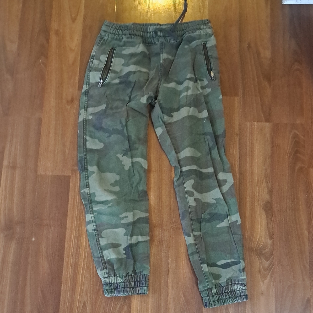 TNA Green Camo Jogger Pants